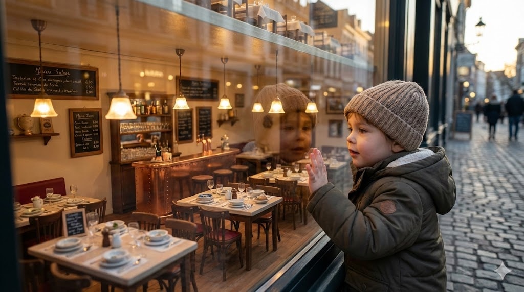 Detrás de la vitrina